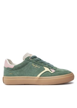 Sneakersy Pepe Jeans Travis Retro PLS31586 Zielony ze sklepu eobuwie.pl w kategorii Buty sportowe damskie - zdjęcie 177389451