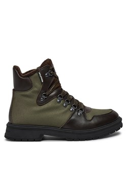 Trzewiki Tommy Hilfiger Hilfiger Warm Cordura Mix Boot FM0FM05180 Zielony ze sklepu eobuwie.pl w kategorii Buty zimowe męskie - zdjęcie 177389750