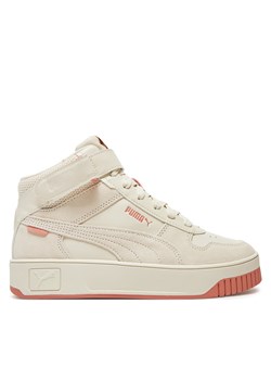 Sneakersy Puma Q4 Wns Carina S Mid 397490 01 Écru ze sklepu eobuwie.pl w kategorii Buty sportowe damskie - zdjęcie 177390184