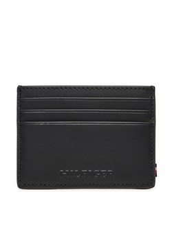 Etui na karty kredytowe Tommy Hilfiger Monotype Leather Credit Card Holder AM0AM12508 Czarny ze sklepu eobuwie.pl w kategorii Etui - zdjęcie 177390503