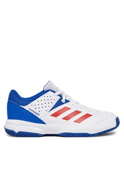 Buty halowe adidas Court Stabil Shoes IH5548 Biały ze sklepu eobuwie.pl w kategorii Buty sportowe dziecięce - zdjęcie 177391163