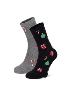 Zestaw 2 par wysokich skarpet męskich Lasocki 2MB-001-AW24 (2-pack) Szary ze sklepu eobuwie.pl w kategorii Skarpetki męskie - zdjęcie 177394542