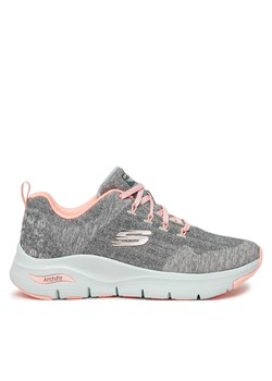 Sneakersy Skechers 149414/GYPK Szary ze sklepu eobuwie.pl w kategorii Buty sportowe damskie - zdjęcie 177394731