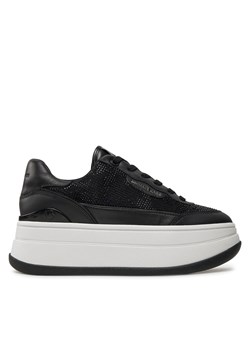 Sneakersy MICHAEL Michael Kors Hayes Embellished Leather Sneaker 43F4HYFS1D Czarny ze sklepu eobuwie.pl w kategorii Buty sportowe damskie - zdjęcie 177394960