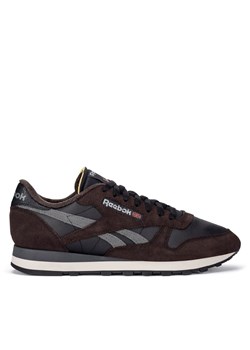 Sneakersy Reebok Classic Leather 100201111 Czarny ze sklepu eobuwie.pl w kategorii Buty sportowe męskie - zdjęcie 177396842