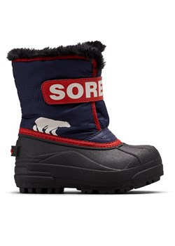 Śniegowce Sorel Snow Commander™ Boot 2114101466 Granatowy ze sklepu eobuwie.pl w kategorii Buty zimowe dziecięce - zdjęcie 177398310