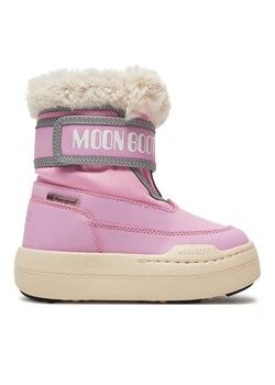 Śniegowce Moon Boot Junior Park Strap 80D3440030 Różowy ze sklepu eobuwie.pl w kategorii Buty zimowe dziecięce - zdjęcie 177398864