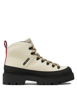 Trapery Tommy Jeans Tjm Hiking Boot Wl EM0EM01491 Écru ze sklepu eobuwie.pl w kategorii Buty zimowe męskie - zdjęcie 177400033