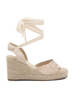 Espadryle DeeZee WSS-100722-01 Beżowy ze sklepu eobuwie.pl w kategorii Sandały damskie - zdjęcie 177401212