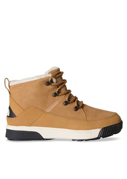 Botki The North Face Sierra Mid Lace Wp NF0A4T3XKOM Brązowy ze sklepu eobuwie.pl w kategorii Botki - zdjęcie 177402634