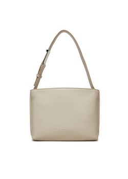 Torebka Calvin Klein K60K612551 Écru ze sklepu eobuwie.pl w kategorii Torby Shopper bag - zdjęcie 177403160