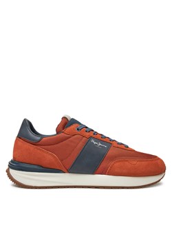 Sneakersy Pepe Jeans PMS60020 Brązowy ze sklepu eobuwie.pl w kategorii Buty sportowe męskie - zdjęcie 177403274