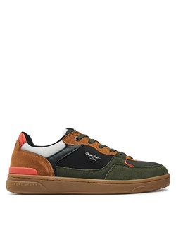 Sneakersy Pepe Jeans Kore Skate M PMS00027 Khaki ze sklepu eobuwie.pl w kategorii Buty sportowe męskie - zdjęcie 177403301