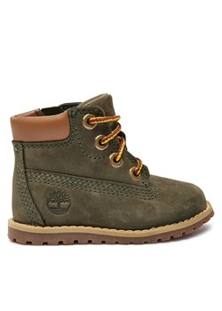 Trzewiki Timberland Pkey Pine 6In Boot TB1A1VOSA581 Zielony ze sklepu eobuwie.pl w kategorii Buty zimowe dziecięce - zdjęcie 177403570