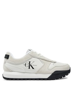 Sneakersy Calvin Klein Jeans Toothy Runner Irregular Lines YM0YM00624 Biały ze sklepu eobuwie.pl w kategorii Buty sportowe męskie - zdjęcie 177403712