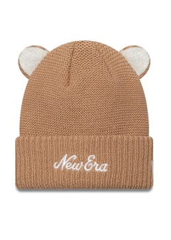 Czapka New Era Teddy Bear Ears Cuff Knit Beanie 60580864 Brązowy ze sklepu eobuwie.pl w kategorii Czapki dziecięce - zdjęcie 177403944