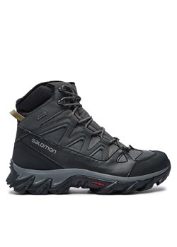 Trekkingi Salomon Breccia 2 Gore-Tex L41255800 Szary ze sklepu eobuwie.pl w kategorii Buty trekkingowe męskie - zdjęcie 177405922
