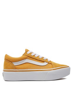 Tenisówki Vans Uy Old Skool Platform VN0A3TL3LSV1 Żółty ze sklepu eobuwie.pl w kategorii Trampki dziecięce - zdjęcie 177405992