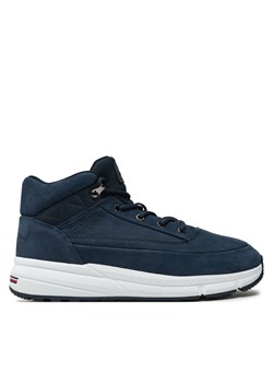 Sneakersy Tommy Hilfiger Hilfiger Warm Nubuck Hybrid B FM0FM05189 Granatowy ze sklepu eobuwie.pl w kategorii Buty sportowe męskie - zdjęcie 177406460