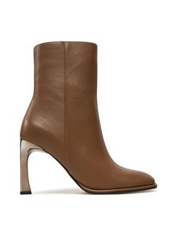 Botki MICHAEL Michael Kors Kelsea Leather Boot 40F4KLHE5L Brązowy ze sklepu eobuwie.pl w kategorii Botki - zdjęcie 177407192