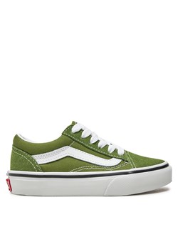 Tenisówki Vans Old Skool VN000CYVCIB1 Zielony ze sklepu eobuwie.pl w kategorii Trampki dziecięce - zdjęcie 177407720