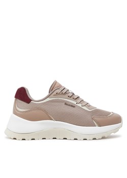 Sneakersy Calvin Klein Runner HW0HW02221 Beżowy ze sklepu eobuwie.pl w kategorii Buty sportowe damskie - zdjęcie 177408032