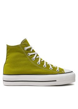 Trampki Converse Chuck Taylor All Star Lift Platform A08286C Zielony ze sklepu eobuwie.pl w kategorii Trampki damskie - zdjęcie 177408603