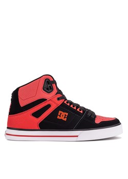 Sneakersy DC PURE HIGH-TOP WC ADYS400043-FWB Czerwony ze sklepu eobuwie.pl w kategorii Buty sportowe męskie - zdjęcie 177409442