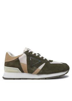 Sneakersy Guess Fano FMFFAN FAB12 Khaki ze sklepu eobuwie.pl w kategorii Buty sportowe męskie - zdjęcie 177409661
