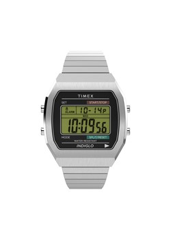 Zegarek Timex T80 TW2W47700 Srebrny ze sklepu eobuwie.pl w kategorii Zegarki - zdjęcie 177410074