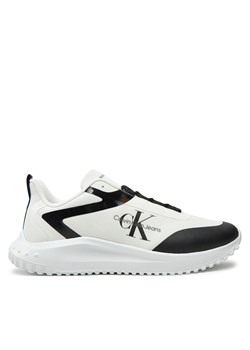 Sneakersy Calvin Klein Jeans Eva Runner Low Lace Ml YM0YM00968 Biały ze sklepu eobuwie.pl w kategorii Buty sportowe męskie - zdjęcie 177411791