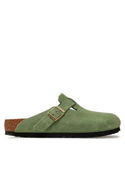 Klapki Birkenstock Boston 1027950 Zielony ze sklepu eobuwie.pl w kategorii Klapki damskie - zdjęcie 177412174