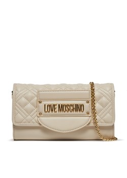 Torebka LOVE MOSCHINO JC4054PP1ILA0110 Écru ze sklepu eobuwie.pl w kategorii Kopertówki - zdjęcie 177412674