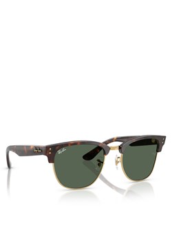 Okulary przeciwsłoneczne Ray-Ban Clubmaster Reverse 0RBR0504S 1359VR54 Brązowy ze sklepu eobuwie.pl w kategorii Okulary przeciwsłoneczne damskie - zdjęcie 177412854