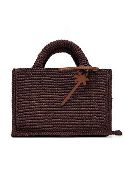 Torebka Manebi Handcrafted Raffia Sunset Bag Mini V 7.4 CO Brązowy ze sklepu eobuwie.pl w kategorii Torebki damskie - zdjęcie 177413750