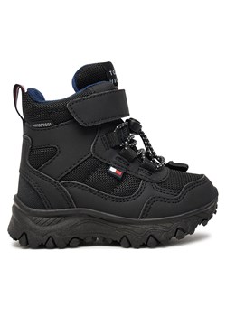 Śniegowce Tommy Hilfiger Fur Boot T1X5-33710-1492 M Czarny ze sklepu eobuwie.pl w kategorii Buty zimowe dziecięce - zdjęcie 177414133