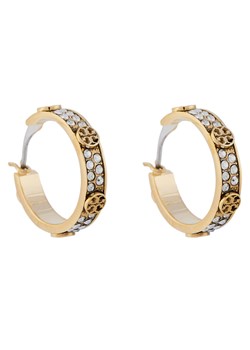 Kolczyki Tory Burch Small Miller Stud Hoop 153688 Złoty ze sklepu eobuwie.pl w kategorii Kolczyki - zdjęcie 177414550