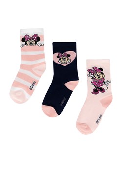 Zestaw 3 par wysokich skarpet dziecięcych Mickey&Friends ACCCS-AW24-341DCLS (3-PACK) Różowy ze sklepu eobuwie.pl w kategorii Skarpetki dziecięce - zdjęcie 177414943
