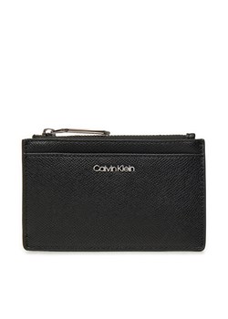 Etui na karty kredytowe Calvin Klein Ck Must Cardholder W/Zip_Caviar K60K613071 Czarny ze sklepu eobuwie.pl w kategorii Etui - zdjęcie 177415162