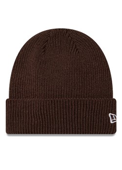 Czapka New Era Wool Cuff Knit Beanie 60424809 Brązowy ze sklepu eobuwie.pl w kategorii Czapki zimowe męskie - zdjęcie 177415213