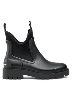 Kalosze Calvin Klein Jeans Mid Rainboot Chelsea YW0YW01034 Czarny ze sklepu eobuwie.pl w kategorii Botki - zdjęcie 177416341