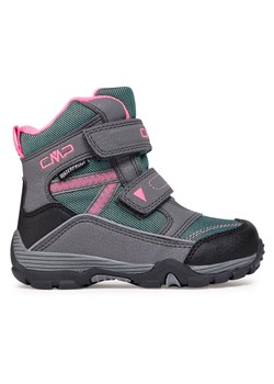 Śniegowce CMP Kids Pyry Snow Boot Wp 38Q4514 Szary ze sklepu eobuwie.pl w kategorii Buty zimowe dziecięce - zdjęcie 177416543