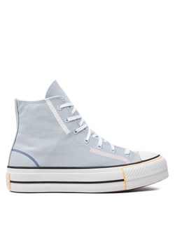 Trampki Converse Chuck Taylor All Star Lift Platform Color Pop A07596C Niebieski ze sklepu eobuwie.pl w kategorii Trampki damskie - zdjęcie 177417071