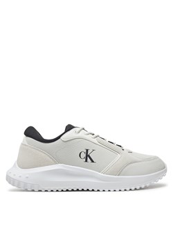 Sneakersy Calvin Klein Jeans Eva Runner Low Mg Wmm YM0YM01145 Biały ze sklepu eobuwie.pl w kategorii Buty sportowe męskie - zdjęcie 177417083