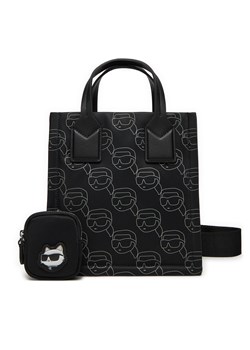 Torebka KARL LAGERFELD A1W30130 Czarny ze sklepu eobuwie.pl w kategorii Torby Shopper bag - zdjęcie 177417221