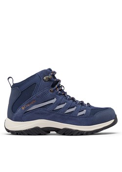 Trekkingi Columbia Crestwood Mid Waterproof 2099861 Niebieski ze sklepu eobuwie.pl w kategorii Buty trekkingowe damskie - zdjęcie 177417444