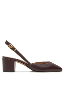 Sandały Tommy Hilfiger Pump Slingback Smooth Leather FW0FW08621 Bordowy ze sklepu eobuwie.pl w kategorii Sandały damskie - zdjęcie 177419504