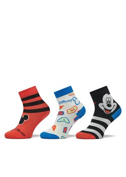 Zestaw 3 par wysokich skarpet dziecięcych adidas Mickey Mouse Crew Socks 3 Pairs IB6776 Kolorowy ze sklepu eobuwie.pl w kategorii Skarpetki dziecięce - zdjęcie 177419913