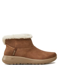 Botki Skechers On-the-GO Joy 144800/CSNT Brązowy ze sklepu eobuwie.pl w kategorii Botki - zdjęcie 177420090