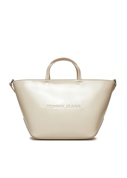 Torebka Tommy Jeans Tjw Ess Must Mini Tote Seasonal AW0AW16268 Écru ze sklepu eobuwie.pl w kategorii Torby Shopper bag - zdjęcie 177421751